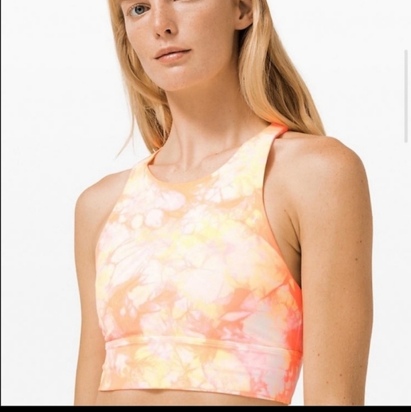 Lululemon Energy High Neck Long Line Shibori Bra - Picture 3 of 8